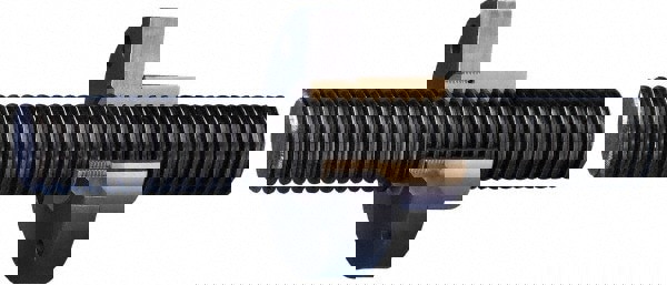 Threaded Rod: 5/8-8, 3' Long, Stainless Steel, Grade 304